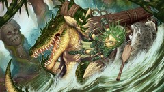 Crocodiles rivers fantasy art