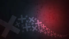 Cross black red digital