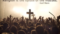 Cross crowd religion atheism