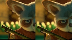 Cross eyes stereoscopic