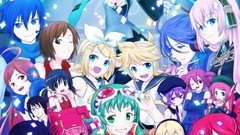 Cross hatsune miku vocaloid megurine luka kagamine len kagamine 