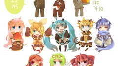 Cross pink hair long hair blue eyes vocaloid megurine luka 