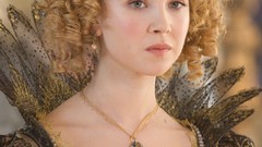 Cross three Actress blondes corset green eyes curly hair juno 