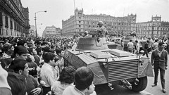 Crowd Army monochrome historic demonstration old photography 