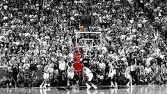 Crowd basketball selective coloring