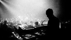 Crowd stage silhouettes paul van dyk grayscale DJs