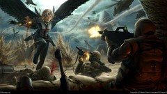 Crusader angel wings battle