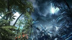 crysis video games PC gaming jungle video game art Plants Trees