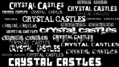 Crystal Castles words abstract
