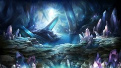 Crystal caves artwork video games fantasy art Heroic Age 