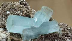 Crystals macro minerals Aquamarine