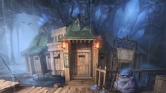 Crystals mine caves artwork scenic pickaxes