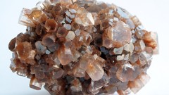 Crystals white background