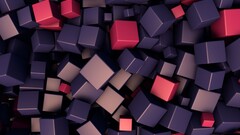 Cube digital art abstract 3D Blocks 3d cgi render 3D Abstract
