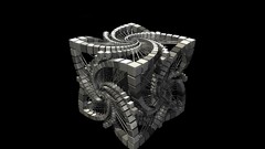 Cubes 3d black background