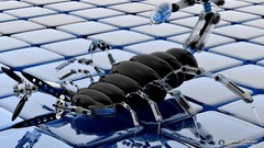 Cubes 3d scorpions futuristic