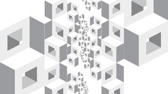 Cubes abstract 3d artwork