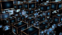 Cubes abstract digital art