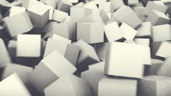 Cubes abstract geometry shapes renders