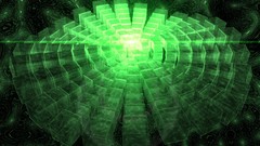 Cubes abstract glow outer space digital art 3d art cgi