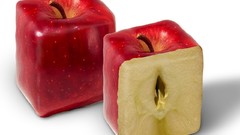 Cubes apples