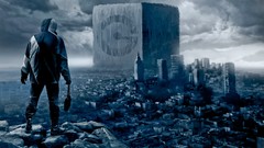 Cubes drawings science fiction cityscapes artwork digital art 