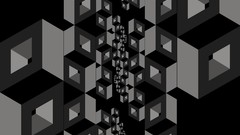 Cubes monochrome digital art