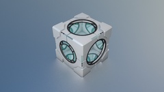 Cubes portal 2 cinema 4d 3D renders Cinema4D