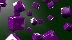 Cubes purple abstract