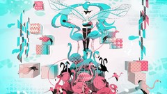 Cubes weapons Birds abstract wings TV Shorts reflections 