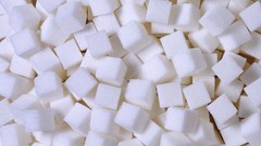 Cubes white food sugar