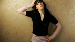 Cute brunette zooey Deschanel