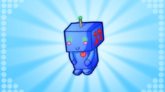 Cute lil robot background