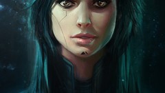 Cyberpunk sci-fi artwork digital art Alex Negrea