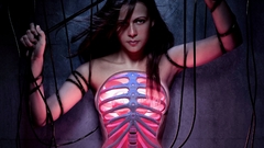 cyborg skeleton Women digital art model artwork robot