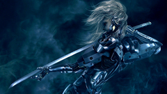 cyborg sword metal gear rising revengeance video games artwork