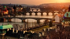 Czech Republic Prague Bridges rivers