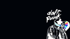 Daft punk black background