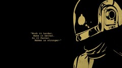 daft punk Lyrics black background text Minimalism Music artwork
