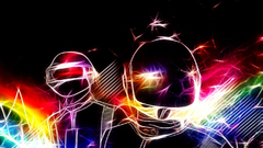 Daft punk rainbows artwork