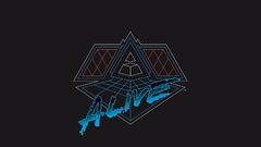 Daft punk Typography shapes