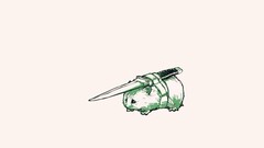 dagger hamster Minimalism Simple Background humor Animals weapon