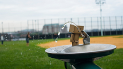 Danboard water fountain baseball