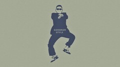 Dancing dancers gangnam style psy minimalistic Simple 