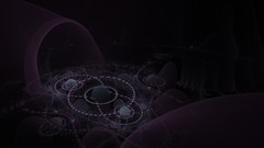 Dark abstract black background digital art