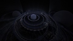 Dark abstract black background digital art