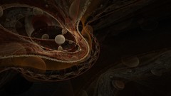 Dark abstract black background digital art