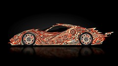 Dark abstract cars reflections racing cars vector art Matei 