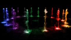 Dark abstract colors circles multicolor cgi