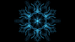 dark abstract digital art black blue cyan simple weavesilk